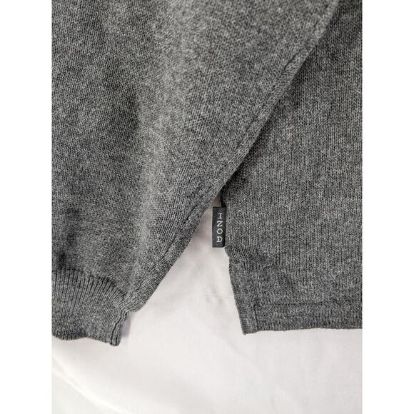 IZOD Henley Sweater XL Gray Mens Collared Long Sleeve Button Up Winter Everyday - Picture 4 of 10